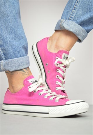VINTAGE 90S CONVERSE PINK OX SHOES PREPPY RETRO FESTIVAL