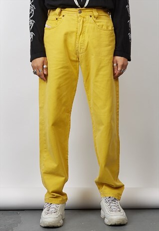 VINTAGE 90'S YELLOW DIESEL JEANS