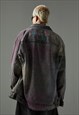 TIE-DYE DENIM JACKET MULTI COLOR GORPCORE BOMBER PUNK COAT