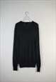 VINTAGE CALVIN KLEIN JUMPER MERINO IN BLACK XL