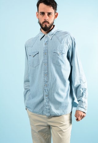 VINTAGE DENIM RALPH LAUREN SHIRT.