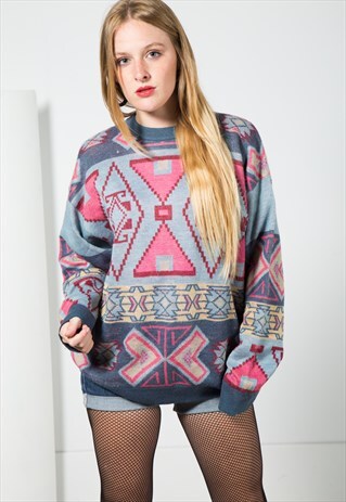 VINTAGE 80S KNIT JUMPER / S0122