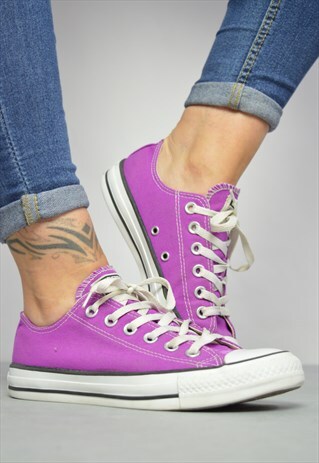 VINTAGE 90S CONVERSE PURPLE OX SHOES GRUNGE RETRO PREPPY