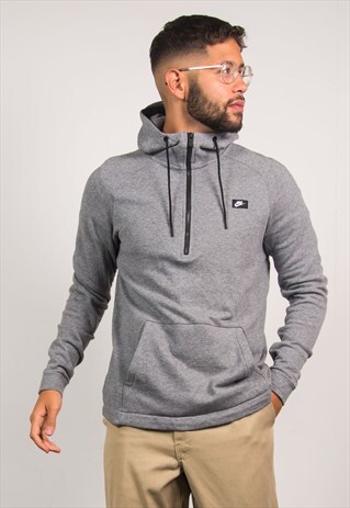 NIKE 1/4 ZIP HOODIE HOODED SWEATSHIRT
