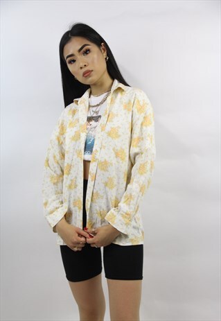 VINTAGE 90'S FLORAL PATTERN SHIRT