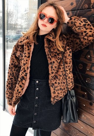 Animal Print Faux Fur Jacket | Poppy Lovers Fashion | ASOS Marketplace