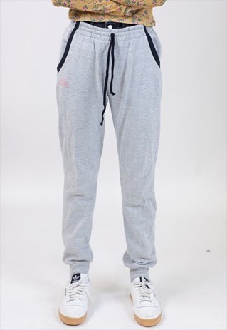VINTAGE 90S KAPPA GREY TRACKSUIT BOTTOMS