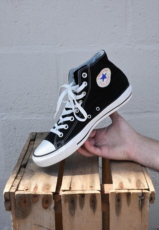 BLACK AND WHITE CONVERSE ALLSTAR HIGH TOPS