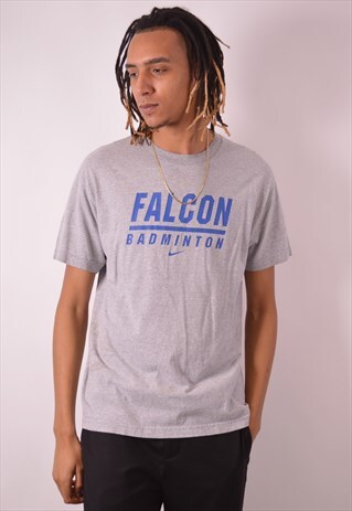 NIKE MENS VINTAGE T-SHIRT TOP MEDIUM GREY 90S