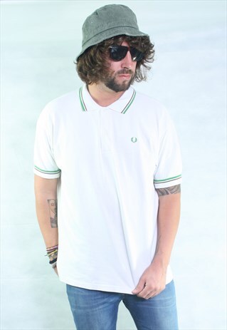 VINTAGE FRED PERRY POLO T SHIRT