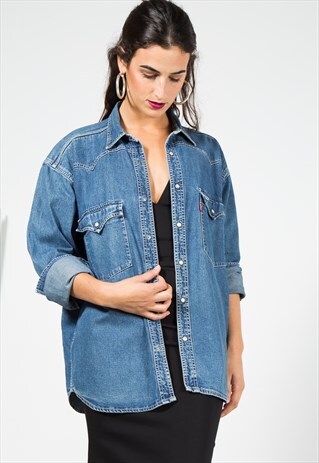 VINTAGE 80'S LEVI'S DENIM SHIRT / 0094 / 403