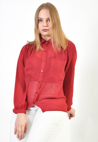 VINTAGE 80'S SHIRT IN RED