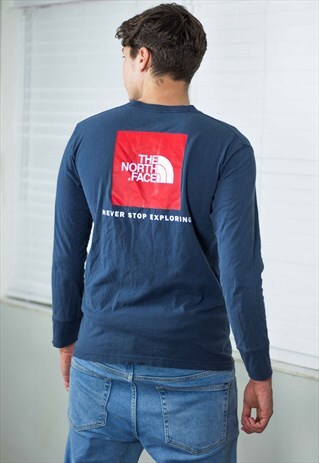 VINTAGE NORTH FACE T-SHIRT LOGO 90S S 8.3