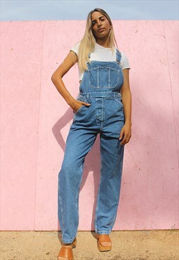 Long Dungarees in Blue