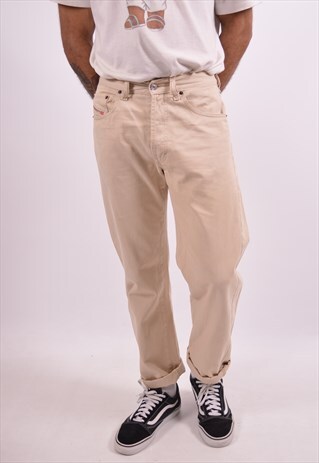 DIESEL MENS VINTAGE JEANS W31 L31 BEIGE 90S