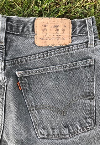 VINTAGE RARE 80S HIGH WAIST GREY LEVI JEANS