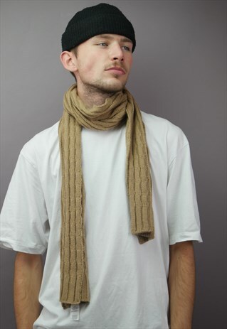 VINTAGE LEVI'S SCARF IN BEIGE WITH LOGO