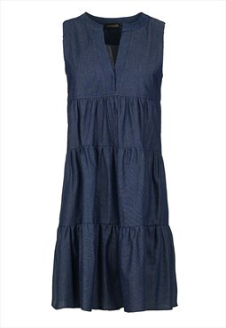 Denim Style A Line Dress