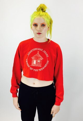 SUPER CUTE VINTAGE 90S CROPPED SWEATSHIRT