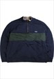 Vintage  L.L.Bean Sweatshirt Quarter Zip Heavyweight Navy