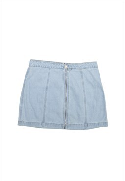 FOREVER 21 Short Mini Skirt Blue Denim Womens M