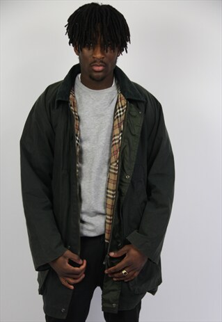 VINTAGE GREEN WAX JACKET