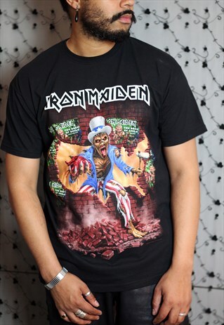 VINTAGE IRON MAIDEN MERCH BAND T-SHIRT TEE