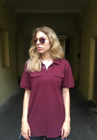 VINTAGE 90' AMAZING BURBERRY POLO T-SHIRT