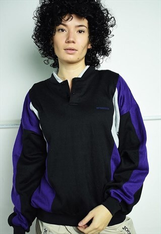 VINTAGE 80S SPORTS MULTICOLOR SWEATSHIRT JUMPER