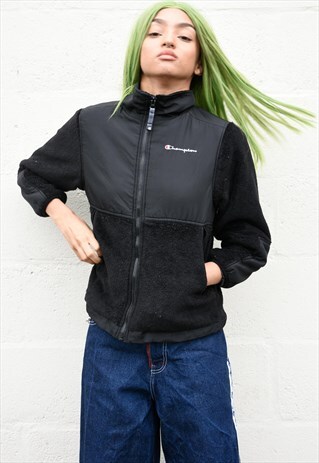 BLACK CHAMPION DENALI STYLE FLEECE JACKET