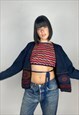 Free Shipping-Vintage 90s knitted boho cardigan