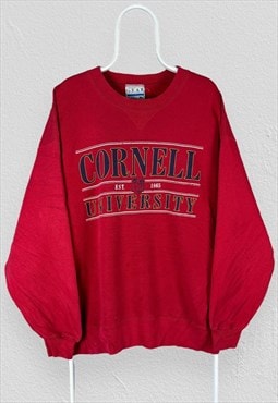 Vintage Cornell Unviversity Red Sweatshirt USA Mens XL