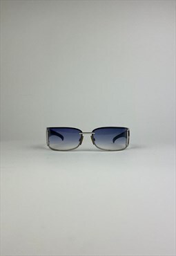 D&G Vintage Sunglasses 90s Oversized Dolce & Gabbana Blue