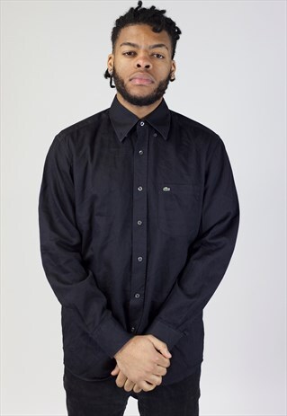 VINTAGE LACOSTE BLACK SHIRT