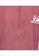 VINTAGE BURGUNDY ZIP FRONT JACKET - M