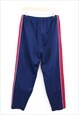 VINTAGE SPORTS JOGGERS NAVY RED COLOUR BLOCK STRETCHY 90S 