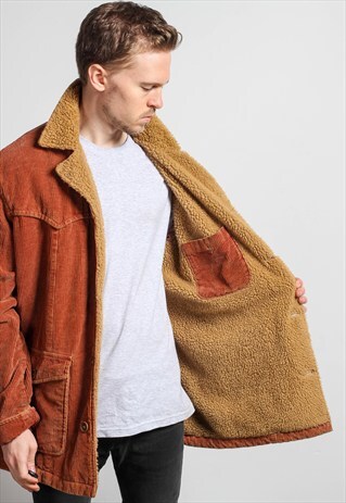 VINTAGE CORDUROY SHERPA JACKET