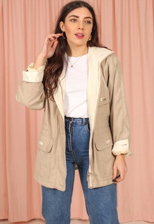 VINTAGE 80S COAT IN BEIGE