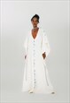 UVIA Psychedelic long linen dress