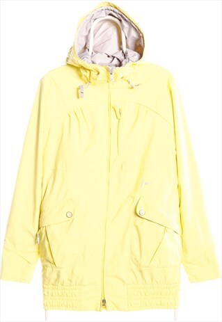 Vintage 90's Nike Parka Hooded Waterproof Yellow Women's Lar