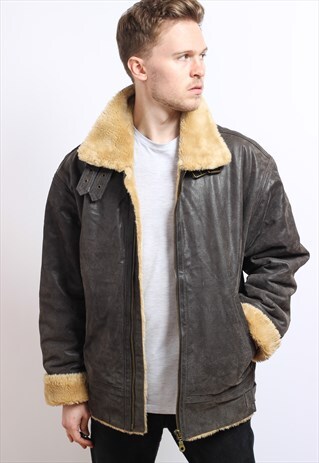 VINTAGE LEATHER AVIATOR JACKET