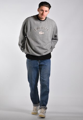 LACOSTE LOGO SPELLOUT SWEATSHIRT