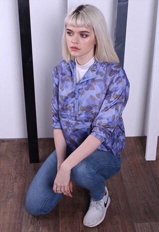 VINTAGE 90S SHELL JACKET/WINDBREAKER. UNISEX SPORTSWEAR.