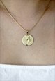 COIN NECKLACE MOTHER MARY GOLD PLATED 
