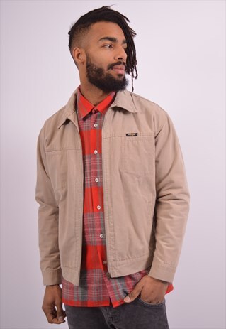 VINTAGE WRANGLER HARRINGTON JACKET BROWN