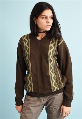 90'S RETRO SLOUCHY DADS KNIT JUMPER
