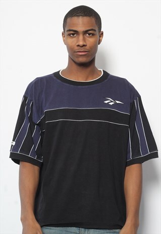 VINTAGE REEBOK LOGO T-SHIRT BLUE