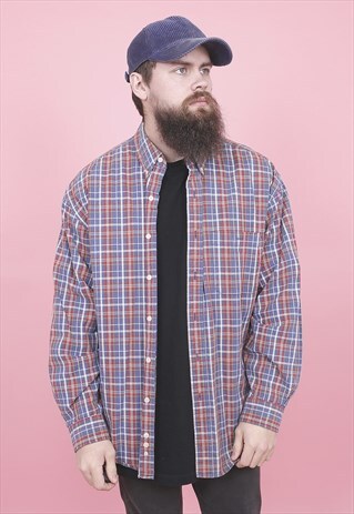 VINTAGE CHECK FLANNEL SHIRT /R10151