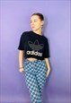 VINTAGE ADIDAS ORIGINALS 90S BLACK SPELLOUT T SHIRT