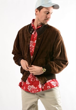 VINTAGE SUEDE BOMBER JACKET
